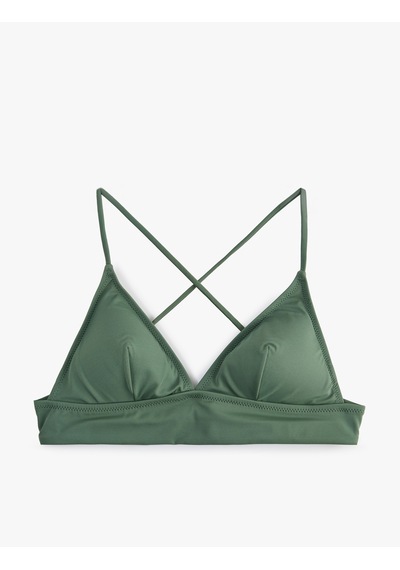 Koton Çapraz Askılı Bralet Bikini Üstü Haki 6sak10003mm Haki