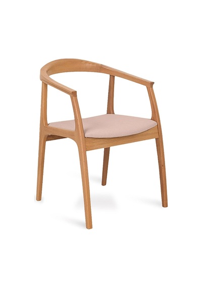 Helsinki Krem C Model Bohem Natural Ahşap Sandalye
