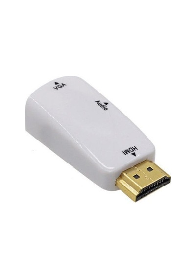 Hdmi To Vga Monitör Çevirici Dönüştürücü Adaptör
