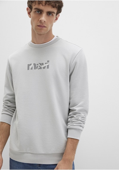 Mavi - Mavi Baskılı Gri Sweatshirt 0s10402-70075 Gri
