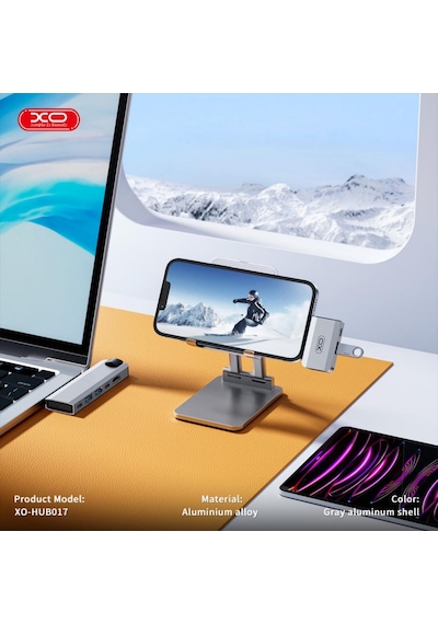 Özel Seri Masaüstü Elektronik Giriş Usb-c Hub Çoklayıcı 4k 100w