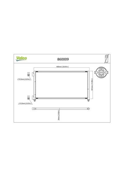 Fiat Punto Klima Radyatoru 1.2 2004-2008 Valeo 860009