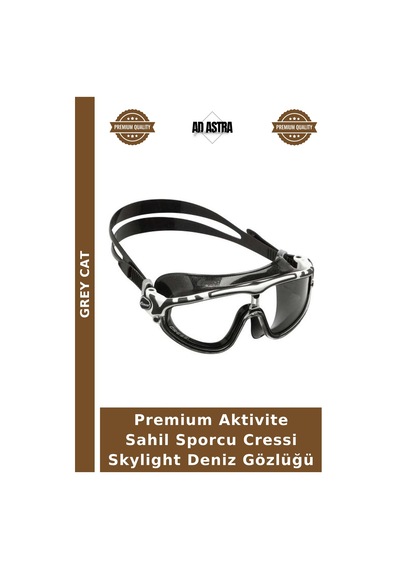 Premium Aktivite Sahil Sporcu Cressi Skylight Deniz Gözlüğü Whıte-blue