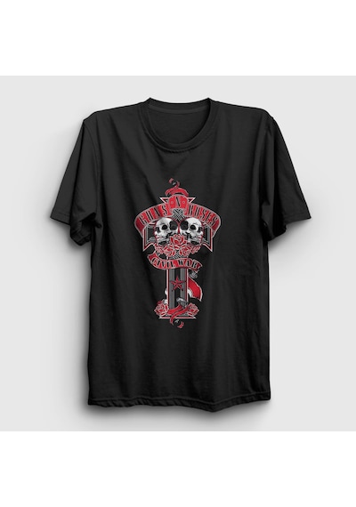 Presmono Unisex Civil War Guns N' Roses T-shirt Siyah Presmono Unisex Civil War Guns N' Roses T-shirt Siyah