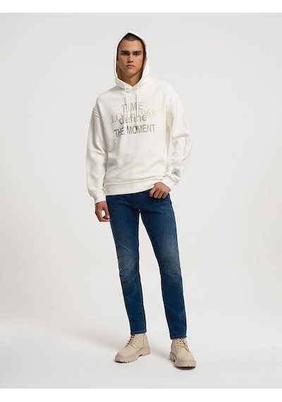 LOFT Oversize Fit Erkek Sweatshirt Lf2034195 Q1.v1 Beyaz