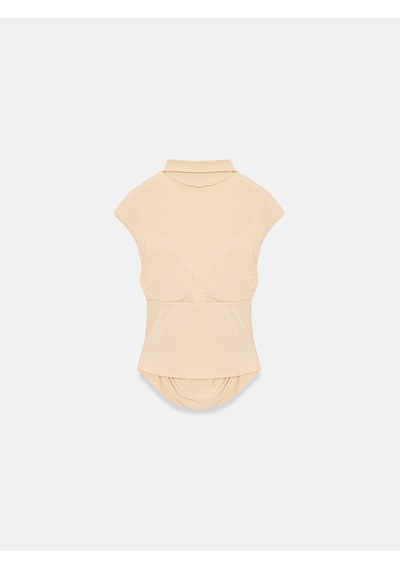 Dilvin 33211 Bra-free Büzgü Detaylı Top Taş