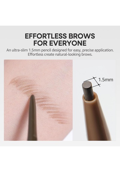 Ultra İnce Uçlu, Doğal Görünüm Veren Kaş Kalemi Speedy Skinny Brow 3 Natural Brown Diğer