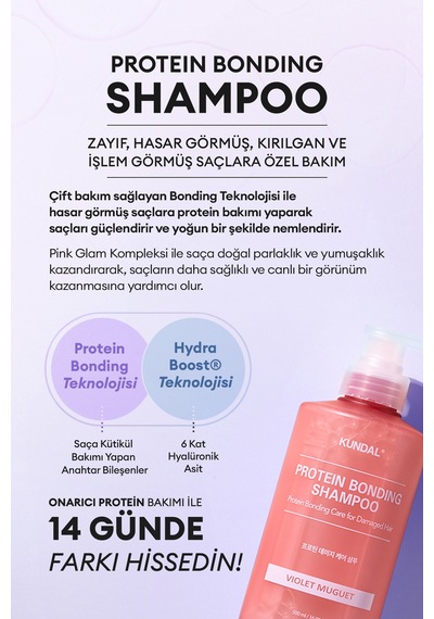 Kundal Leather Iris Protein Kompleksi İçeren Onarıcı Bakım Şampuanı 500 ML