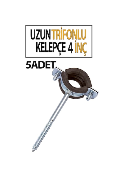 4 İnç Trifonlu Kelepçe Uzun 5 Li Paket