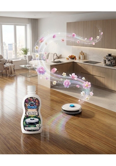 Robot Süpürge Deterjanı & Mop Temizleme Sıvısı 3lü Ekonomik Paket 500 Ml X 3 150 Kullanım