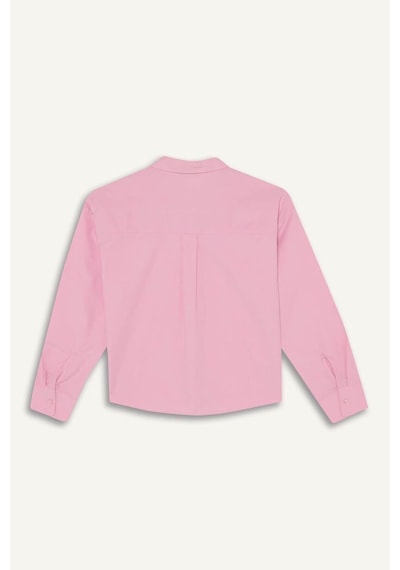 Defacto Kız Çocuk Poplin Gömlek G7044a826sppn86 Pembe-pn86
