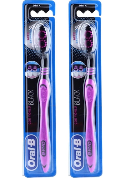 Oral-B Black Cavity Çok Yönlü Diş Fırçası 2 Adet
