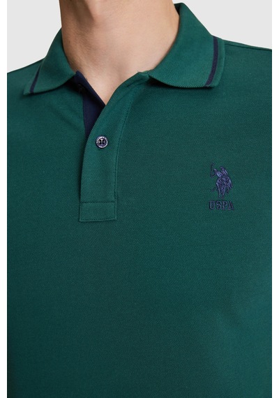 U.S. Polo Assn. U.s. Polo Assn. Erkek Koyu Yeşil Tişört Basic 50326975-vr079 Koyu Yesıl