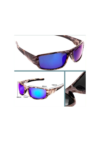 Omeniv Orman Desen Kamuflaj Gözlük Güneş Gözlüğü Sportif Outdoor