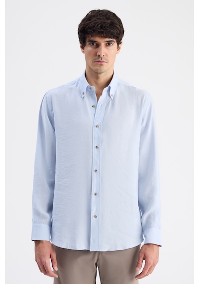D'S Damat Ds Damat Comfort Açık Mavi Düz Gömlek 6hc020302304m 603922