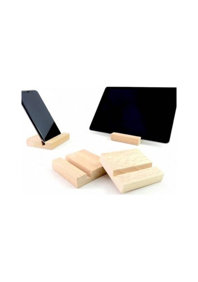 Apple Uyumlu 10 Adet Ahşap Telefon ve iPad, Standı