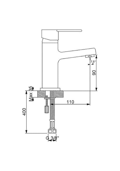 Newarc 971528 Domino Altın Lavabo Bataryası