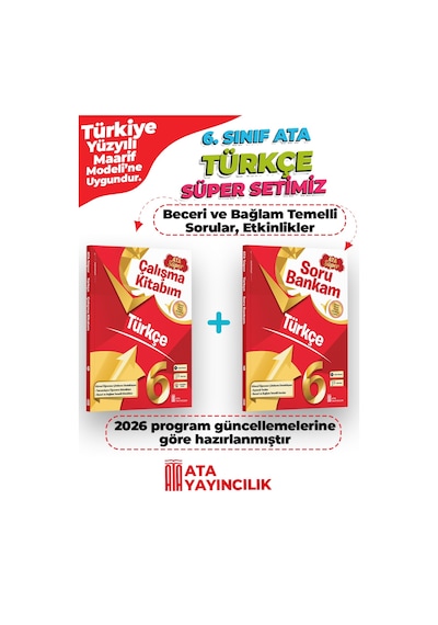 6. Türkçe Süper Set Soru Bankam + Çalışma Kitabım Yeni