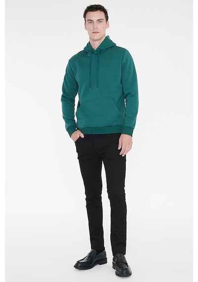 AC&Co / Altınyıldız Classics Erkek Koyu Yesıl Standart Fit Pamuklu Kapüşonlu Sweatshirt Koyu Yeşil AC&Co / Altınyıldız Classics Erkek Koyu Yesıl Standart Fit Pamuklu Kapüşonlu Sweatshirt Koyu Yeşil