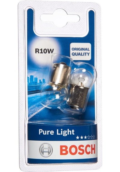Bosch R10w 12v 10w Ba15s 245 Pure Light Ampul 2'li Park Stop Sinyal Geri Vites Ampulü