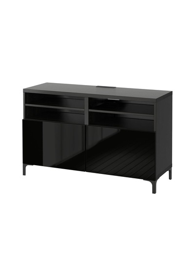 Tv Sehpası, Venge-parlak Cila-siyah, 120x42x74 Cm, Selsvıken Siyah Tv Sehpası, Venge-parlak Cila-siyah, 120x42x74 Cm, Selsvıken Siyah