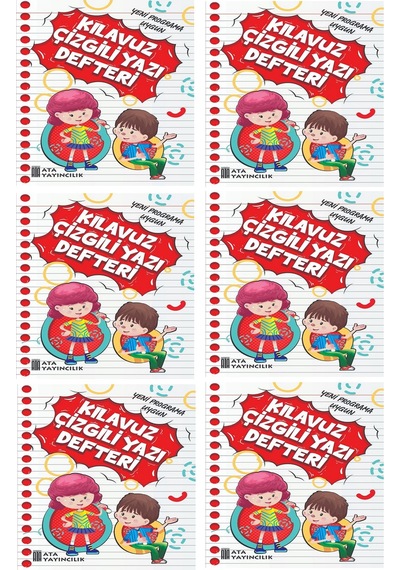 1. Sınıf Yeni Müfredata Uygun Yazı Defteri Küçük Boy 6 Adet