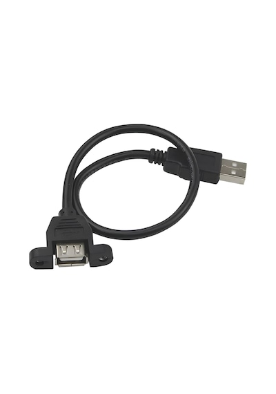 Speeduf Erkek Dişi Panel Tipi Kablosu Siyah Usb 2.0 Tip A 1m