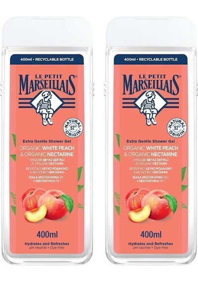 Le Petit Marseillais Şeftali Duş Jeli 2 x 400 ML