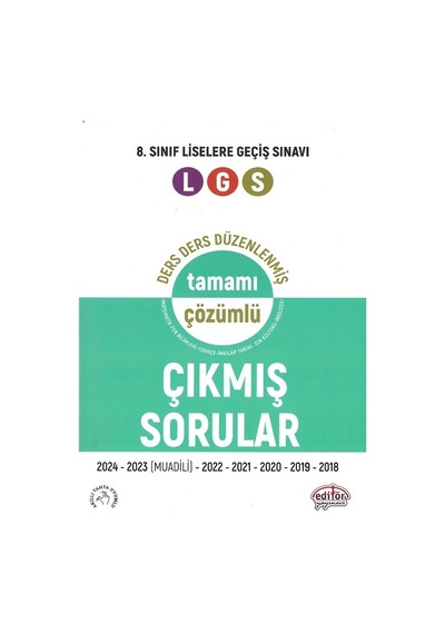Ders Ders Düzenlenmiş Tamamı Çözümlü Çıkmış Sorular - 2025 Lgs Genel Deneme 10 Yayın 10 Deneme