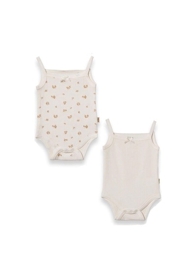BabyCosy Organic Wear Babycosy Atlet Body 2li Ekru