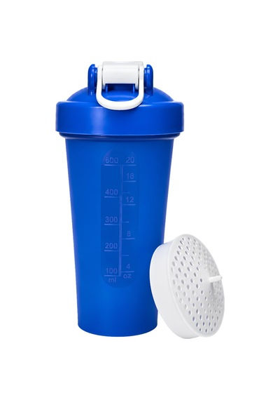 Gym Shaker 650 Ml Ölçekli Ve Sızdırmaz Kapaklı Protein Shaker 2'li Set Mavi+pembe Mavi-pembe