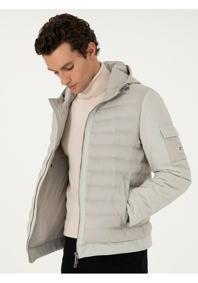 Cacharel Erkek Taş Mont 50292323-vr049 Gri
