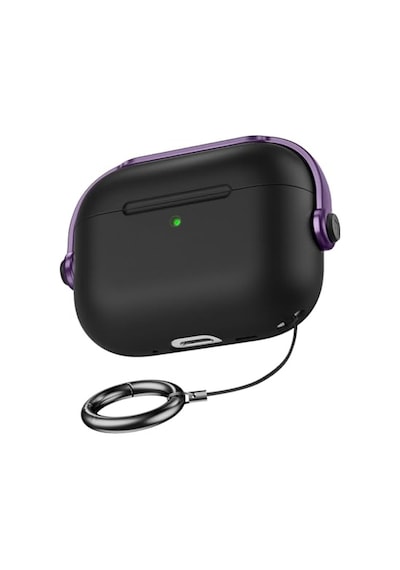 Pro Pro 2 Djpods Sert Malzemeli Kilitli Kapak Askı Aparatlı Pro Pro 2 Uyumlu Kılıf Siyah - Kırmızı Çok Renkli