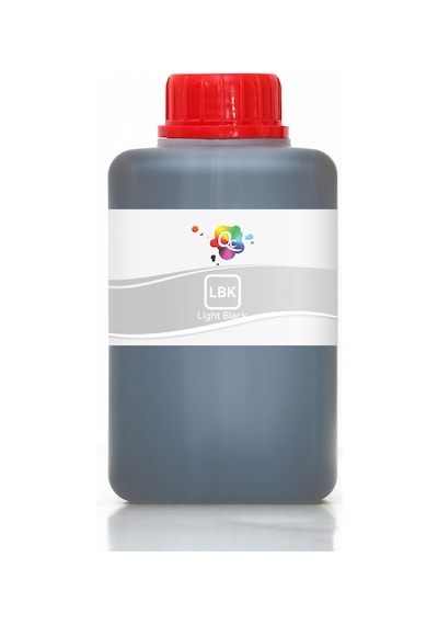 QC Epson Pro 9600 Uyumlu Yazıcı Mürekkebi 500ml LBK Light Black Açık Siyah Pigment