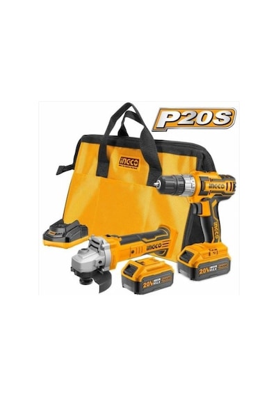 Catpower Li-ion Akülü 2 Li Kombo Set Matkap Ve Avuç Taşlama 20v 2.0ah