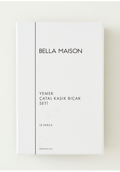Bella Maison Siena 18 Parça Yemek Çatal Kaşık Bıçak Seti Silver Silver