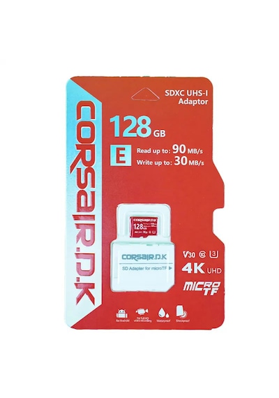 128gb V30 U3 Yüksek Hızlı Microsd Kart - 4k Uhd, Class 10 Telefon Fotoğraf Makinesi Destekli