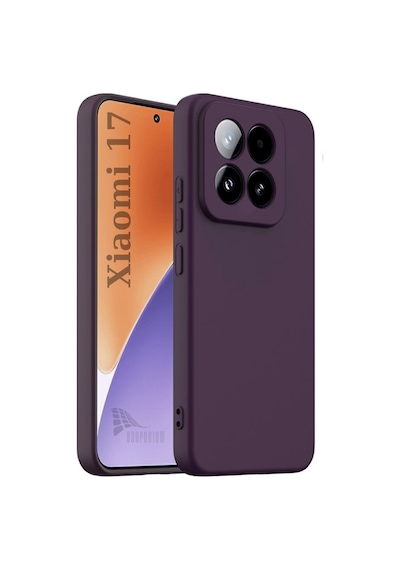 Xiaomi 17 Uyumlu Silikon Kılıf - Pastel Renk Tonu Kamera Korumalı Esnek Kapak - Mor Mor