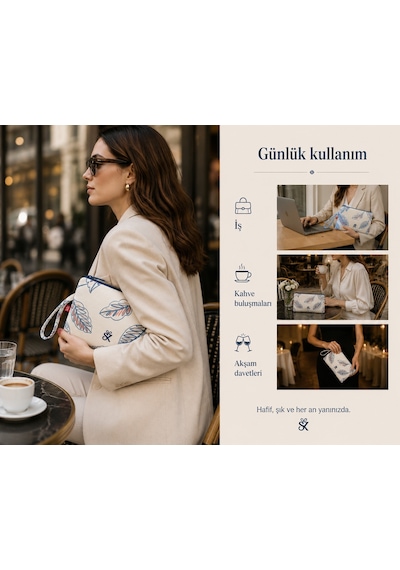Sellhubx El Yapımı Desenli Kadın Bilek Çantası, Fermuarlı Astarlı Kumaş Portföy Çanta, İç Cepli 24 18 Cm Yeşil - Beyaz Sellhubx El Yapımı Desenli Kadın Bilek Çantası, Fermuarlı Astarlı Kumaş Portföy Çanta, İç Cepli 24 18 Cm Yeşil - Beyaz