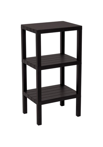 3 Raflı Siyah Modüler Ünite Plastik 38x29x74 Cm 5250 Çok Renkli