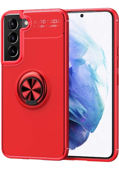 Zore Galaxy Uyumlu S22 Plus Kılıf Msra Ravel Silikon Kapak - Kırmızı Kırmızı