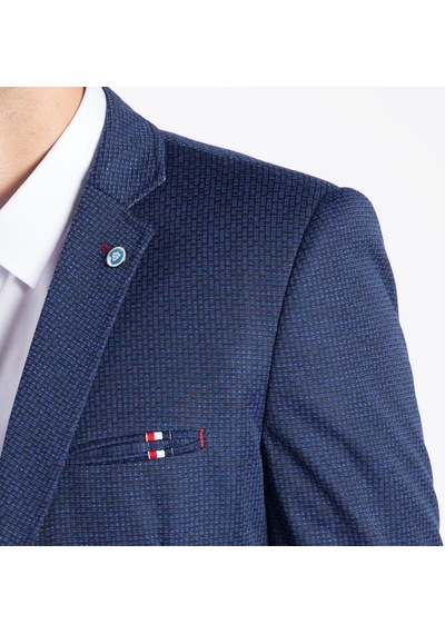 Sposo 5102 Dar Kalıp Örme Kumaş Lacivert Erkek Blazer Ceket Lacivert Sposo 5102 Dar Kalıp Örme Kumaş Lacivert Erkek Blazer Ceket Lacivert