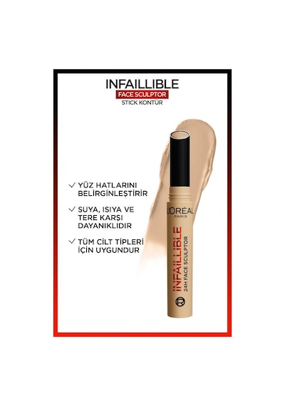 L'oréal Paris Infaillible Face Sculpter Stick Kontür - Fair 30188372-10992