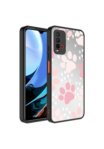 Xiaomi Redmi Note 9 4g Kılıf Aynalı Desenli Kamera Korumalı Parlak Zore Mirror Kapak - Süper Anne