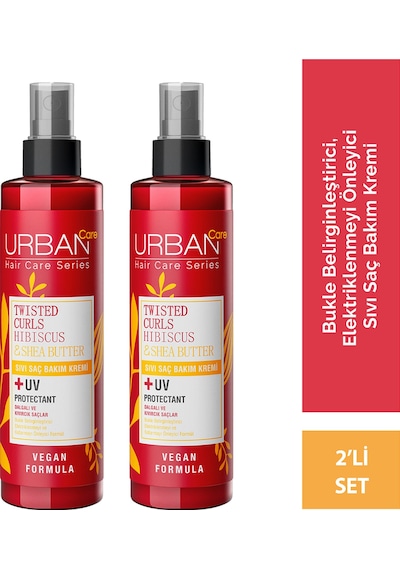 Hibiscus & Shea Butter Kıvırcık Ve Dalgalı Saçlara Özel Sıvı Saç Bakım Kremi 2x200ml-vegan