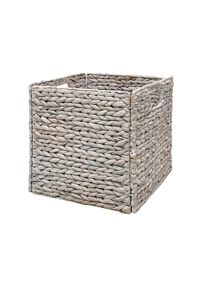 Eskitme Beyaz Dekoratif Kutu 30x30x30 Cm Çok Renkli
