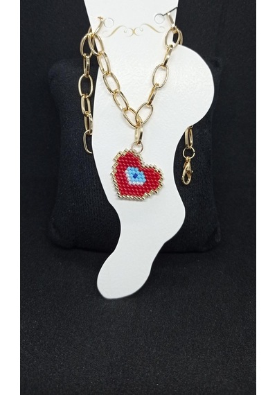 Harmeljewelry Kalp Halhal Çok Renkli