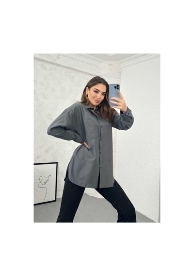 Ckm Moda Tremblay Yüksek Kalite Kadın Önü Bürgülü Top Bluz Kırmızı