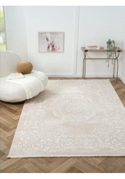Çam Halı Otto Ot004a Bej Eskitme Desen Salon Halısı