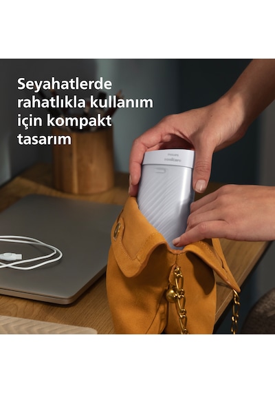 Philips Sonicare Ağız Duşu HX3333/24 - 360° Başlık + Yedek Başlık , 200 Ml, 14 Gün Şarj Süresi , Taşınılabilir